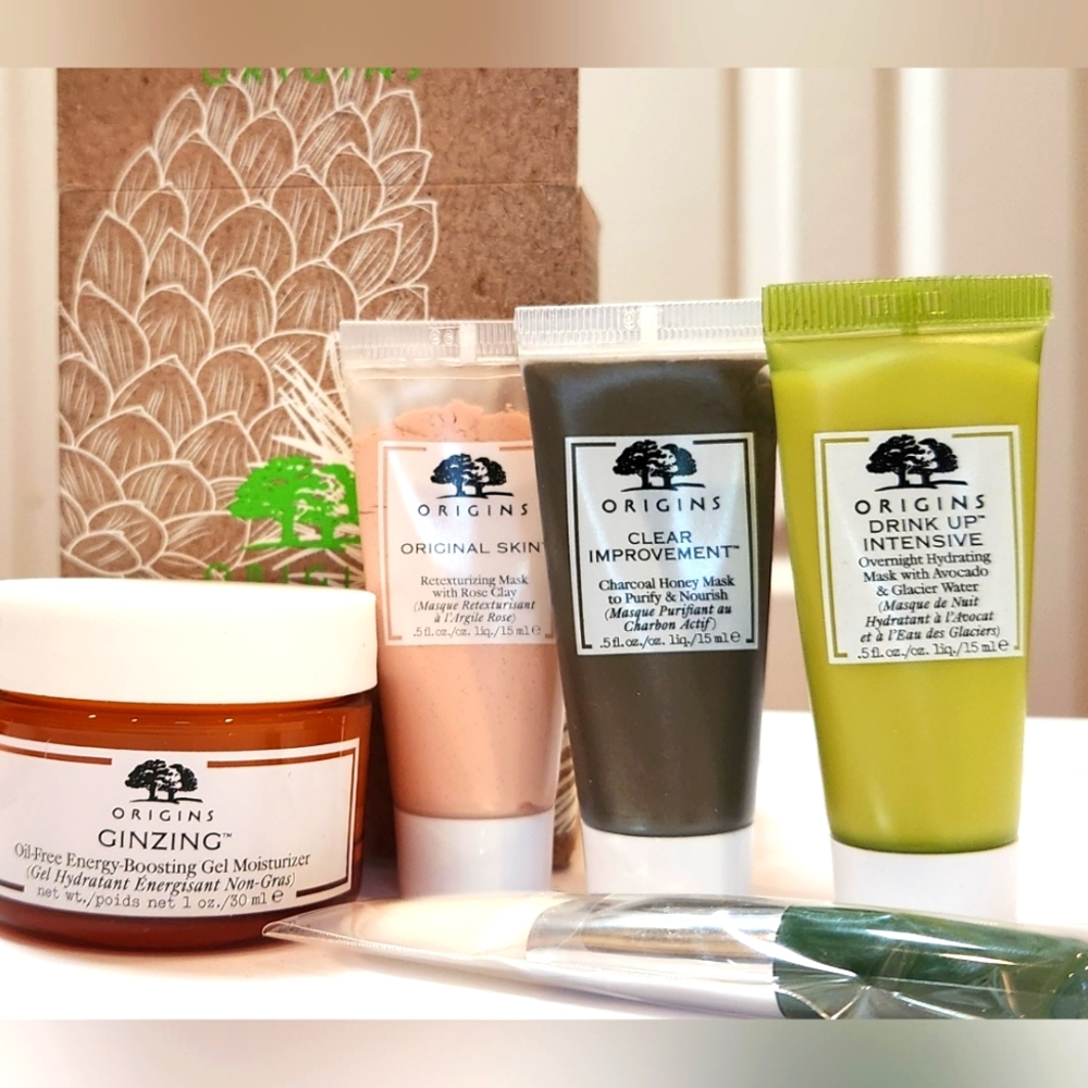 Origins 4 Piece Favorites: Drink Up, Clear Improvement, Original Skin, Ginzeng